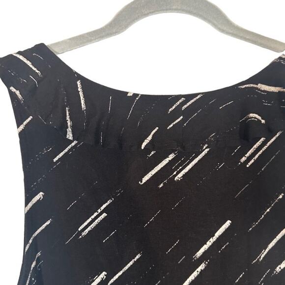 Apt. 9 Black & White Sleeveless V-Neck Side Slit Long Dress Women Sz S - Picture 11 of 12